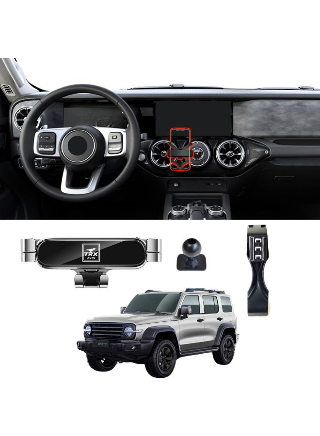 TRX AUTO Phone Holder Mount With Gravity Phone Holder For GWM Tank 300 2021 To 2025 | GWM Accessories 2024 | Tank 300 Mobile Phone Holder - Image 1